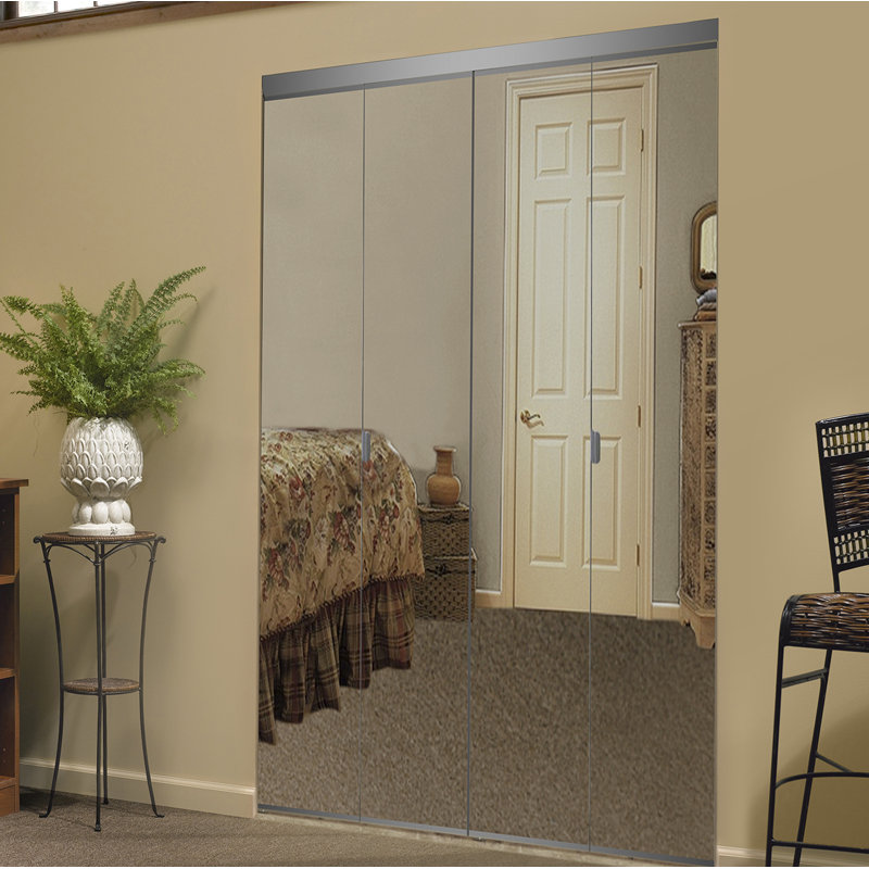 Custom Door and Mirror Beveled Edge Solid Core MDF Interior Mirrored Bi